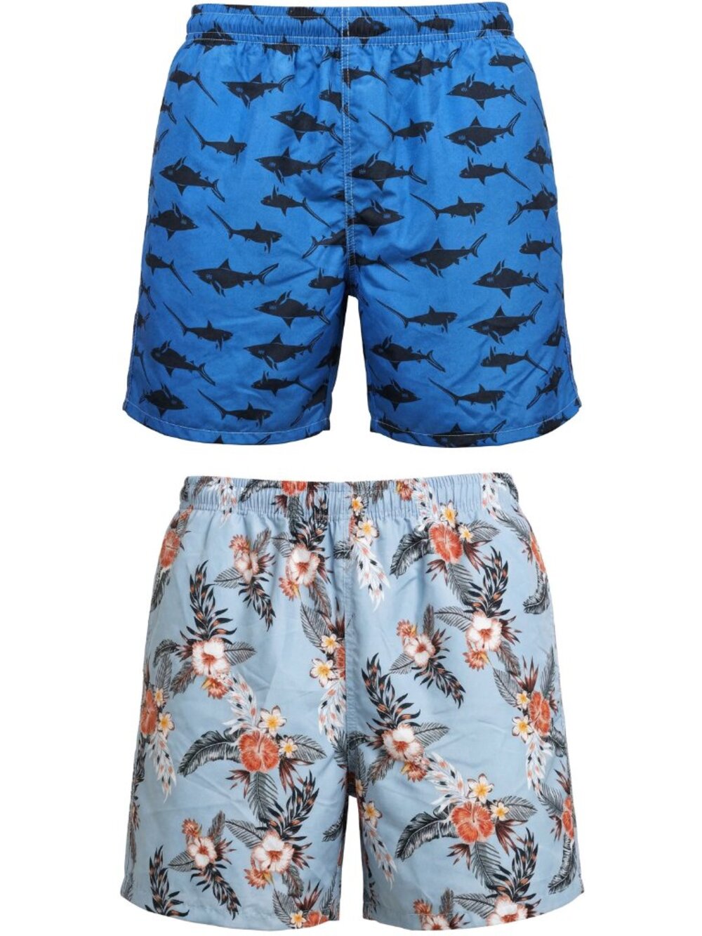 Men’s 2-Pack Quick-Dry Swim Trunks Mesh Liner Beach Board Swim Shorts, 2-Pockets